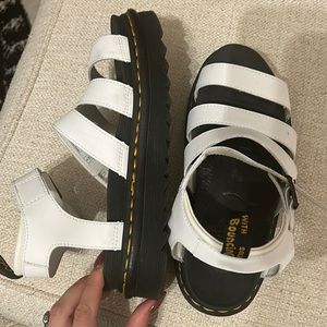 Dr. Marten’s white platform sandals size 8